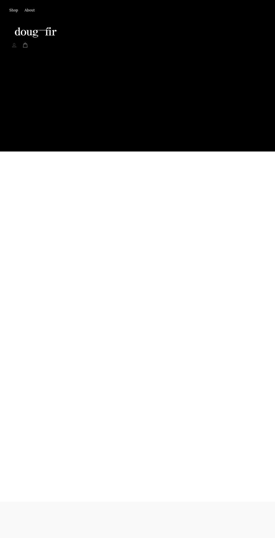 dougfir.com shopify website screenshot