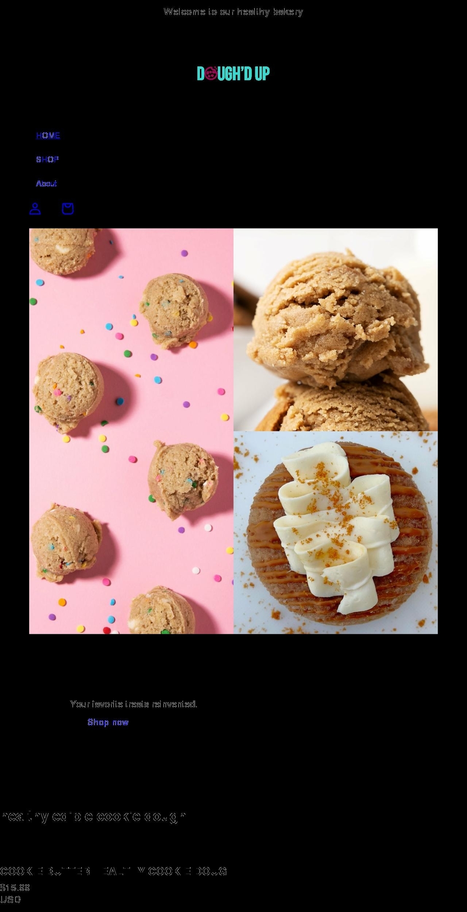 doughdup.com shopify website screenshot