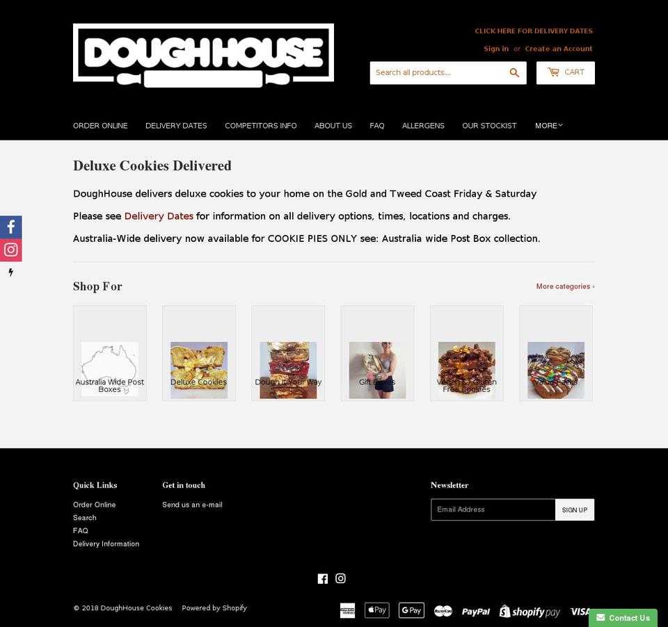 doughhousegc.com — Shopify storefront screenshot