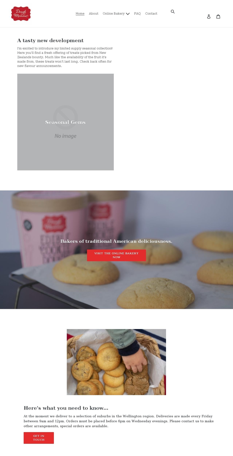 doughmomma.com shopify website screenshot