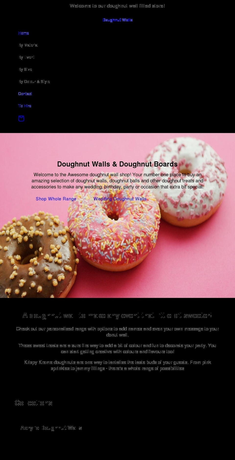 doughnutwalls.co.uk shopify website screenshot