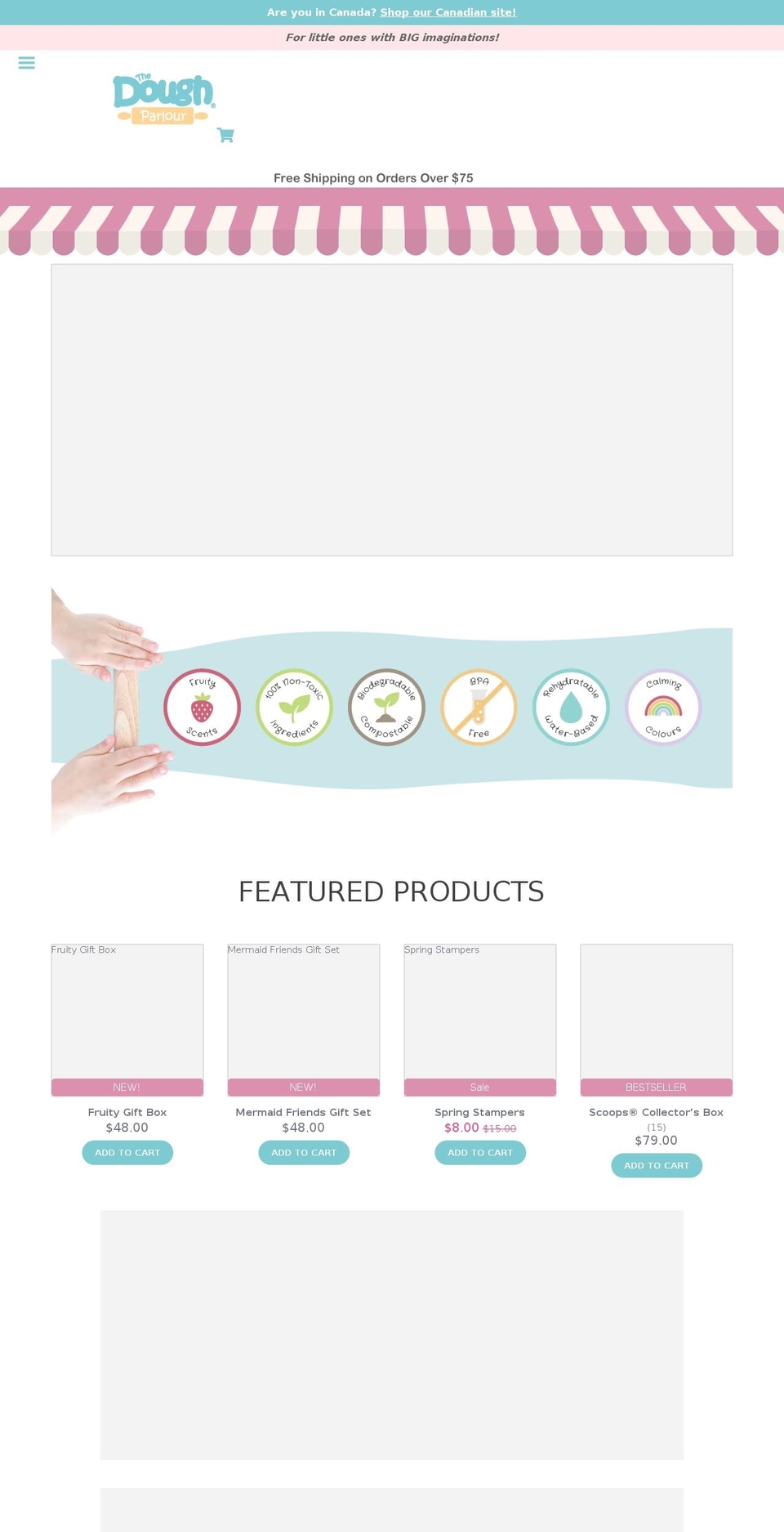 doughparlour.com shopify website screenshot