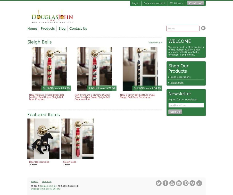 douglasjohninc.com — Shopify storefront screenshot