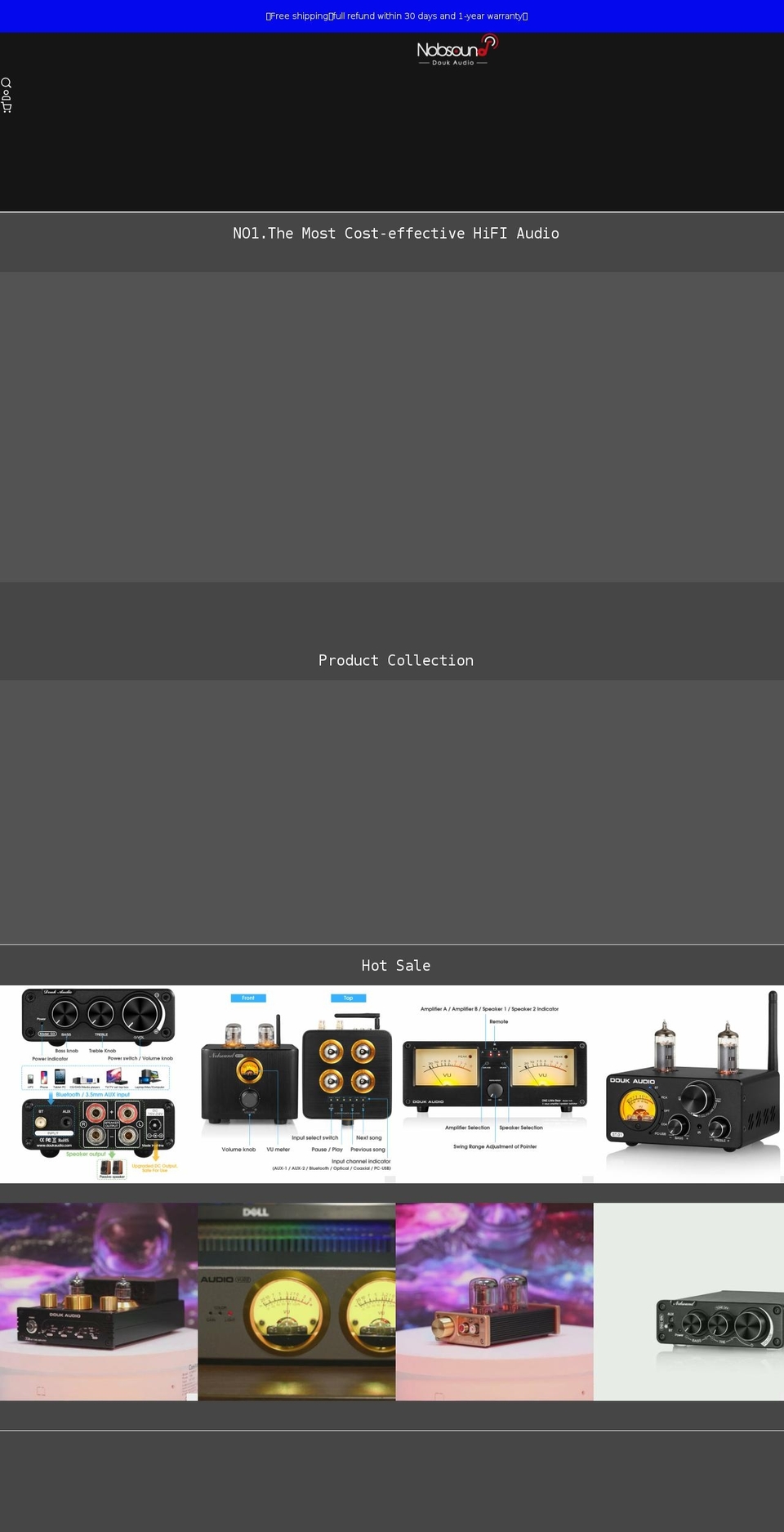 doukaudio.com shopify website screenshot