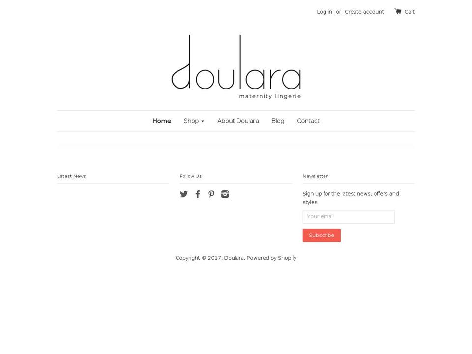 doulara.com shopify website screenshot
