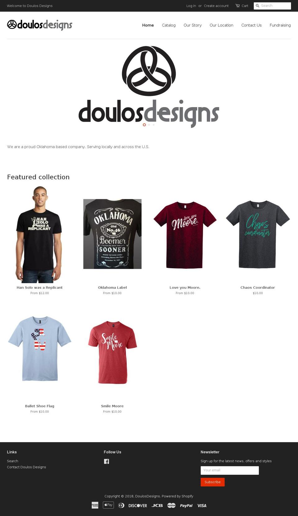 doulosdesigns.net shopify website screenshot