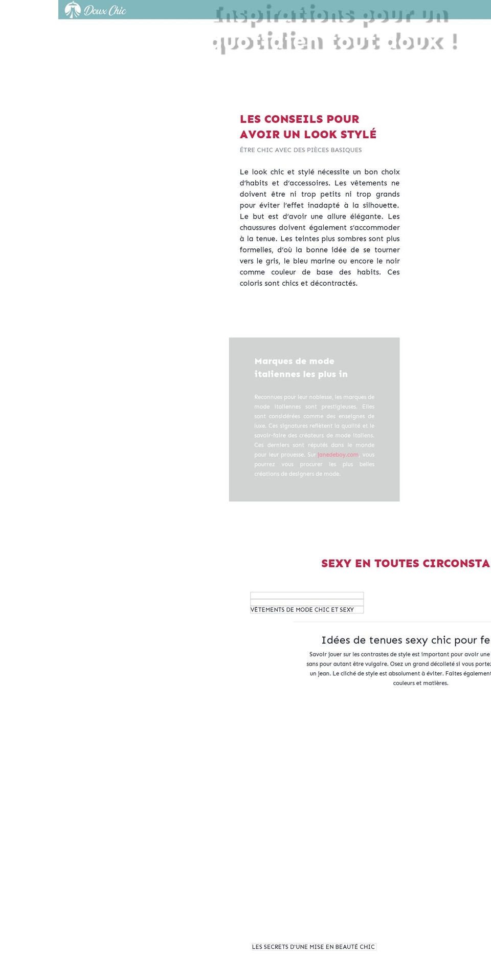 douxchic.com — Shopify storefront screenshot