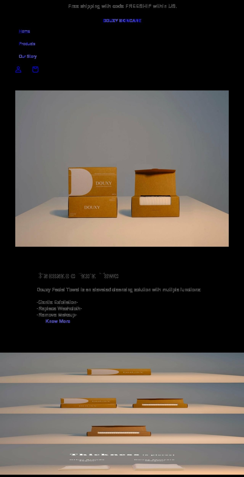 douxyskincare.com shopify website screenshot