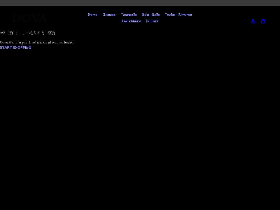 dovastore.ch shopify website screenshot