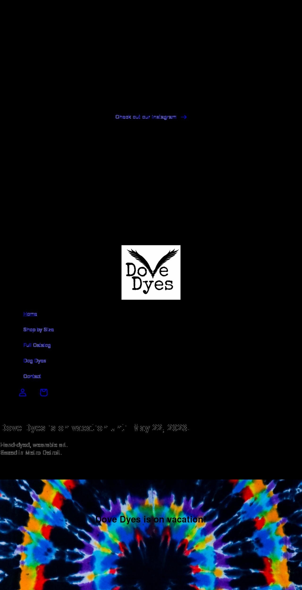 dovedyes.com shopify website screenshot
