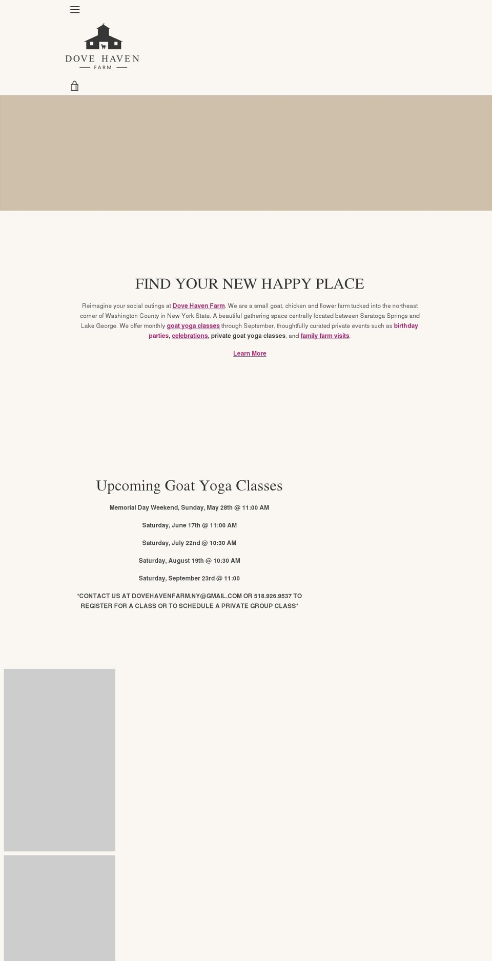 dovehavenfarmny.com shopify website screenshot