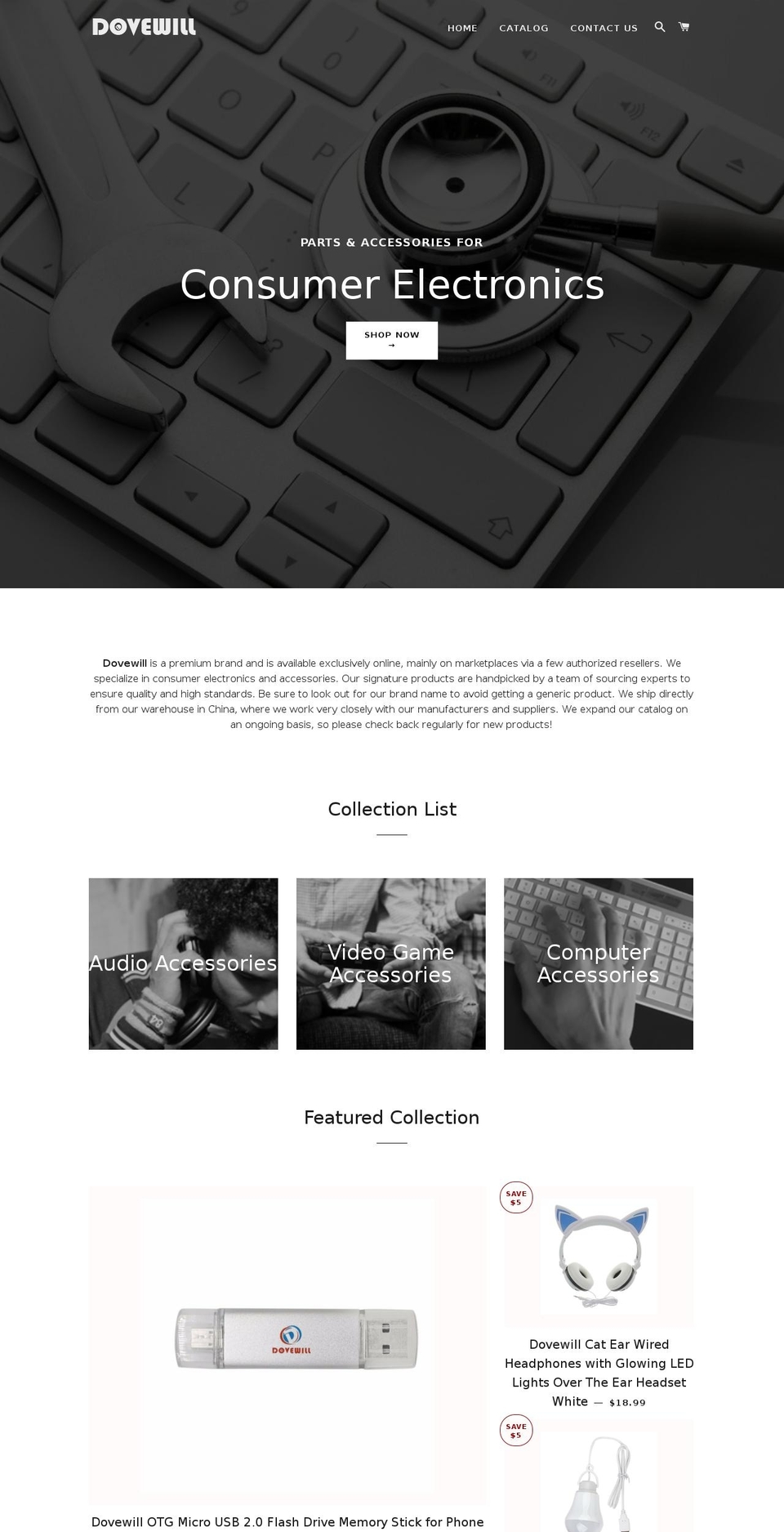 dovewill.com — Shopify storefront screenshot