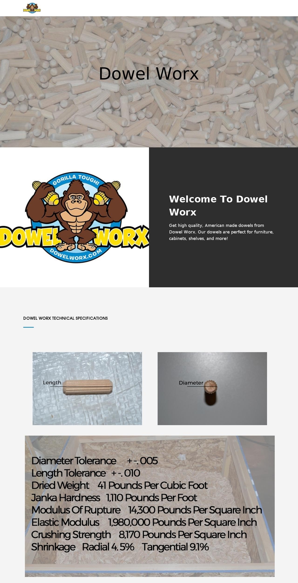 dowelscheap.com shopify website screenshot
