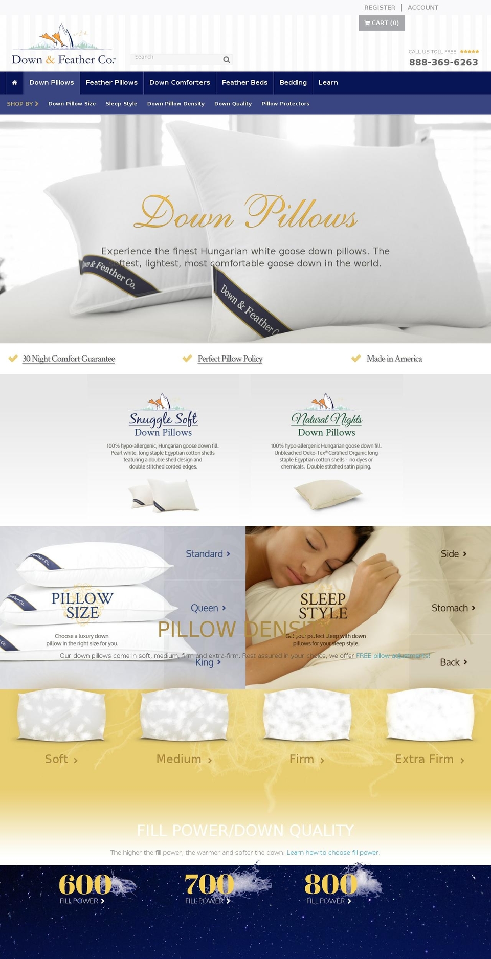 Down \u0026 Feather Company - NINE15 Shopify theme site example downandfeatherpillows.com