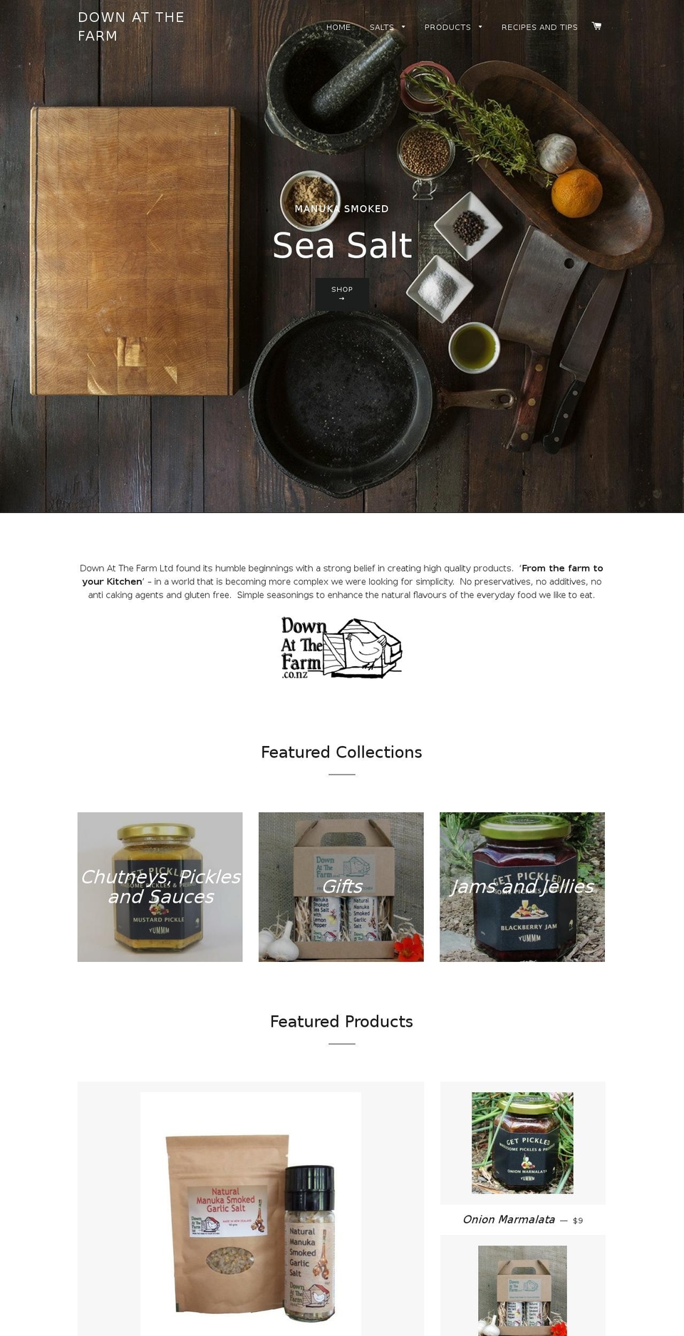 downatthefarm.co.nz shopify website screenshot