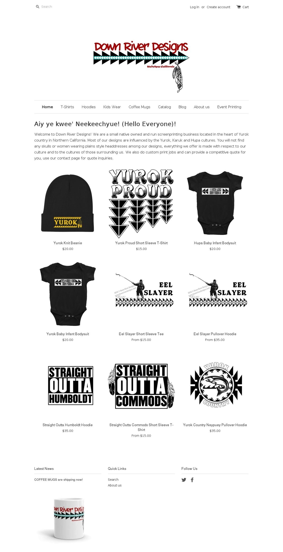 downriverdesigns.com shopify website screenshot