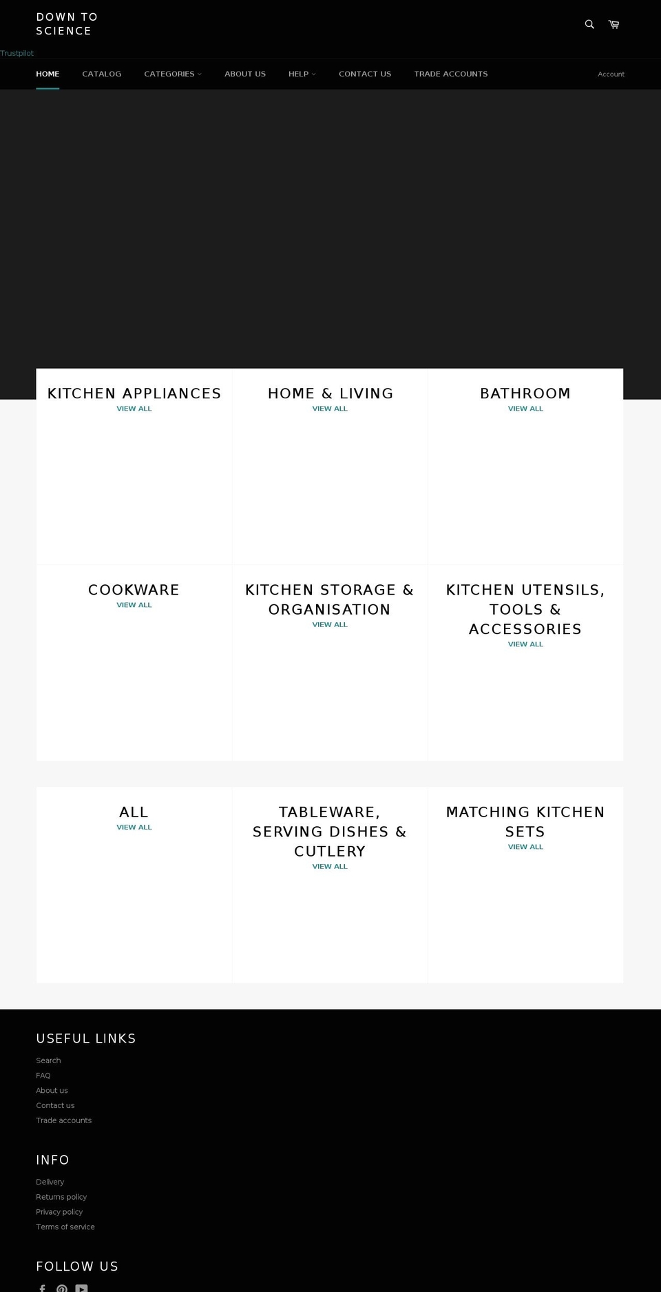 downtoscience.com — Shopify storefront screenshot