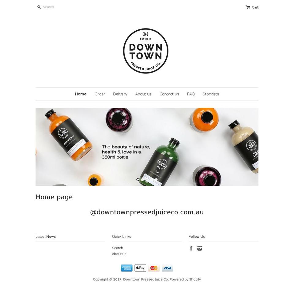 downtowncp.com shopify website screenshot