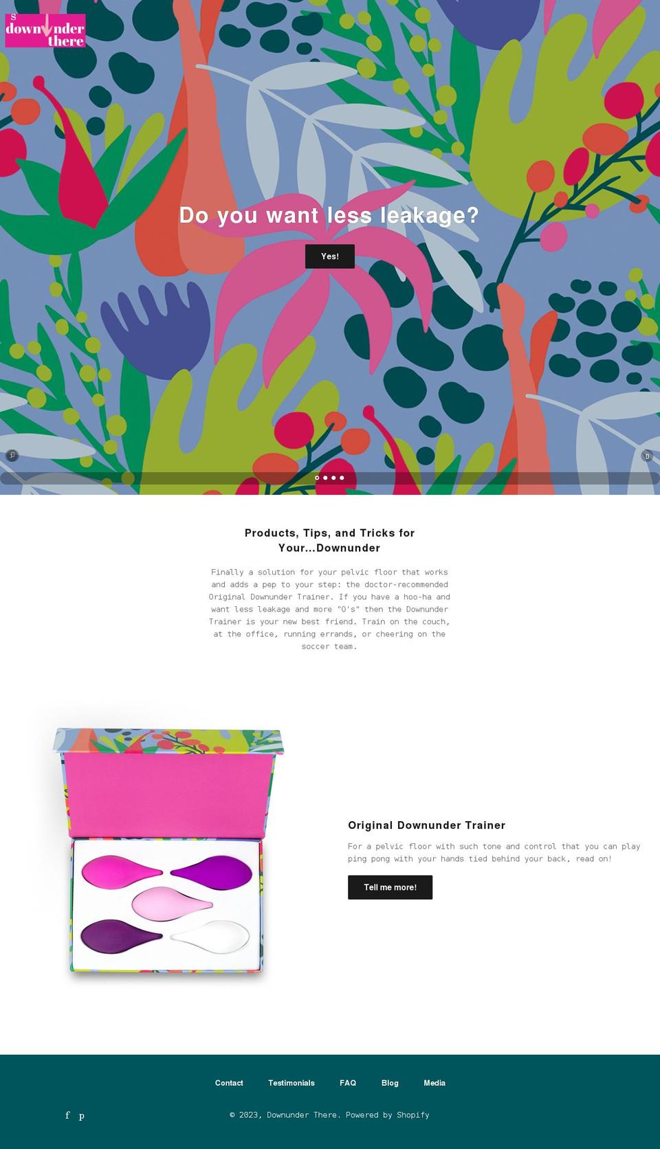 downunderthere.com shopify website screenshot