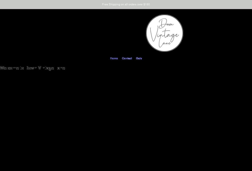 downvintagelane.com.au shopify website screenshot