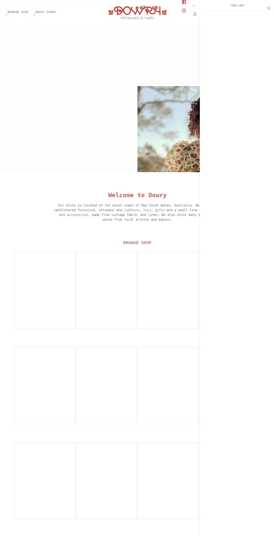 dowry.com.au shopify website screenshot