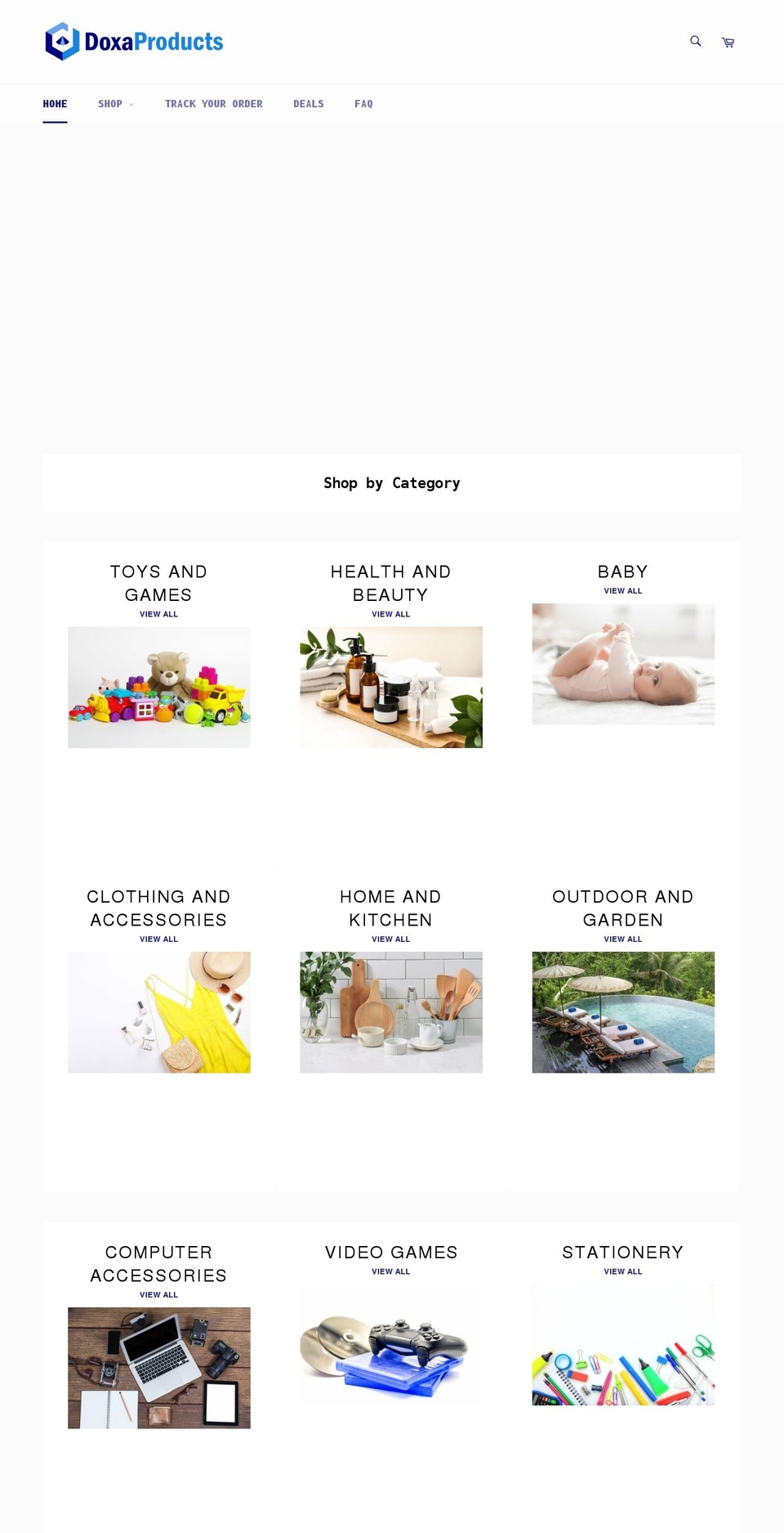 doxaproducts.com shopify website screenshot