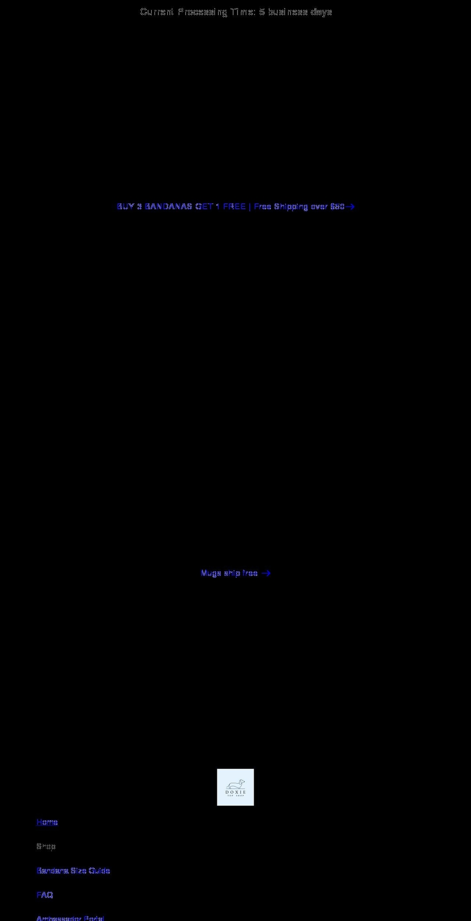 doxietopshop.com shopify website screenshot