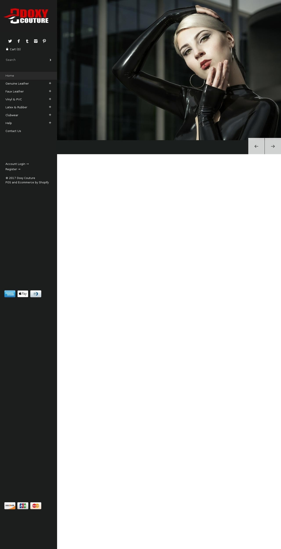 doxycouture.com shopify website screenshot
