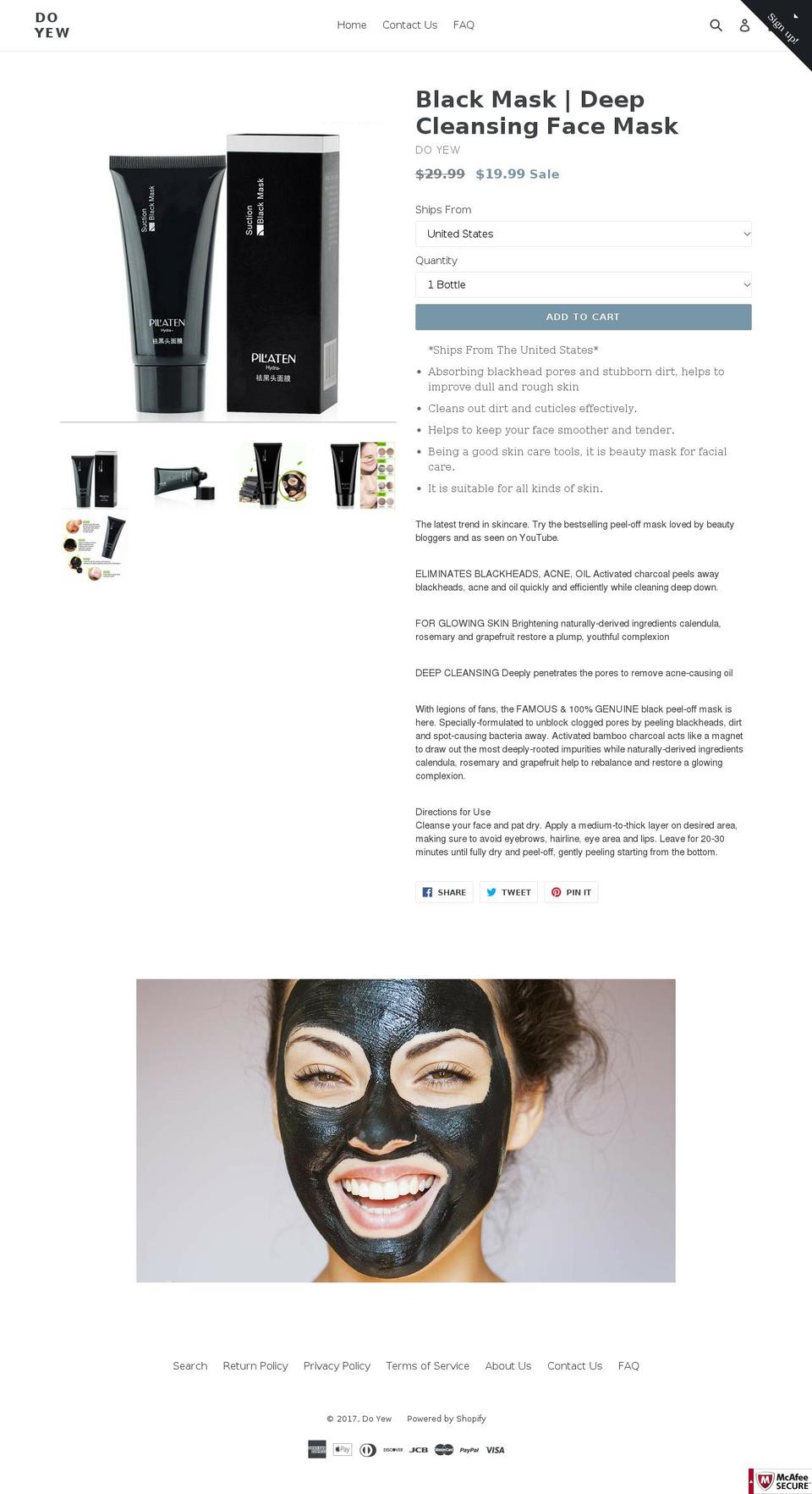 doyew.com shopify website screenshot