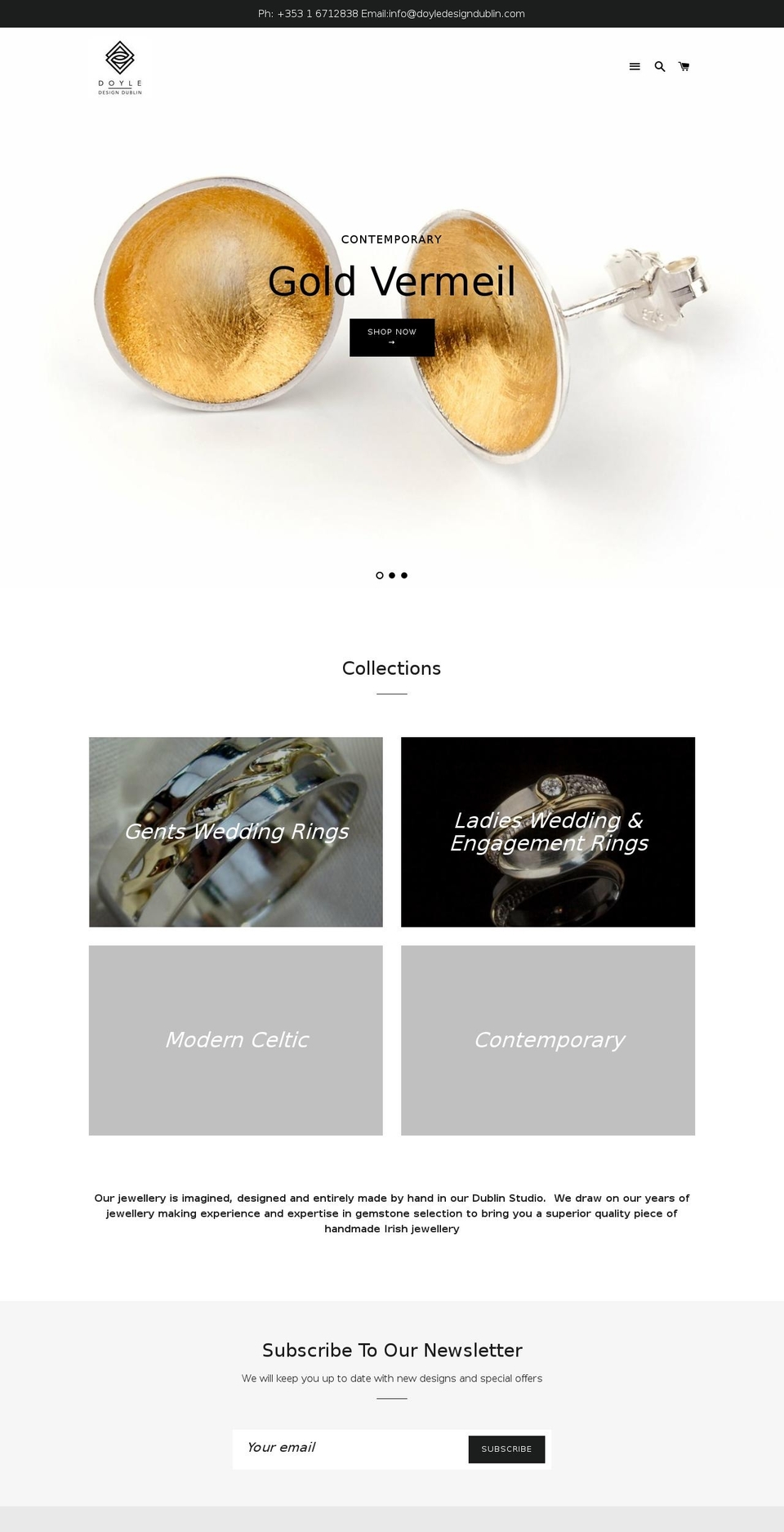 doyledesigndublin.com — Shopify storefront screenshot