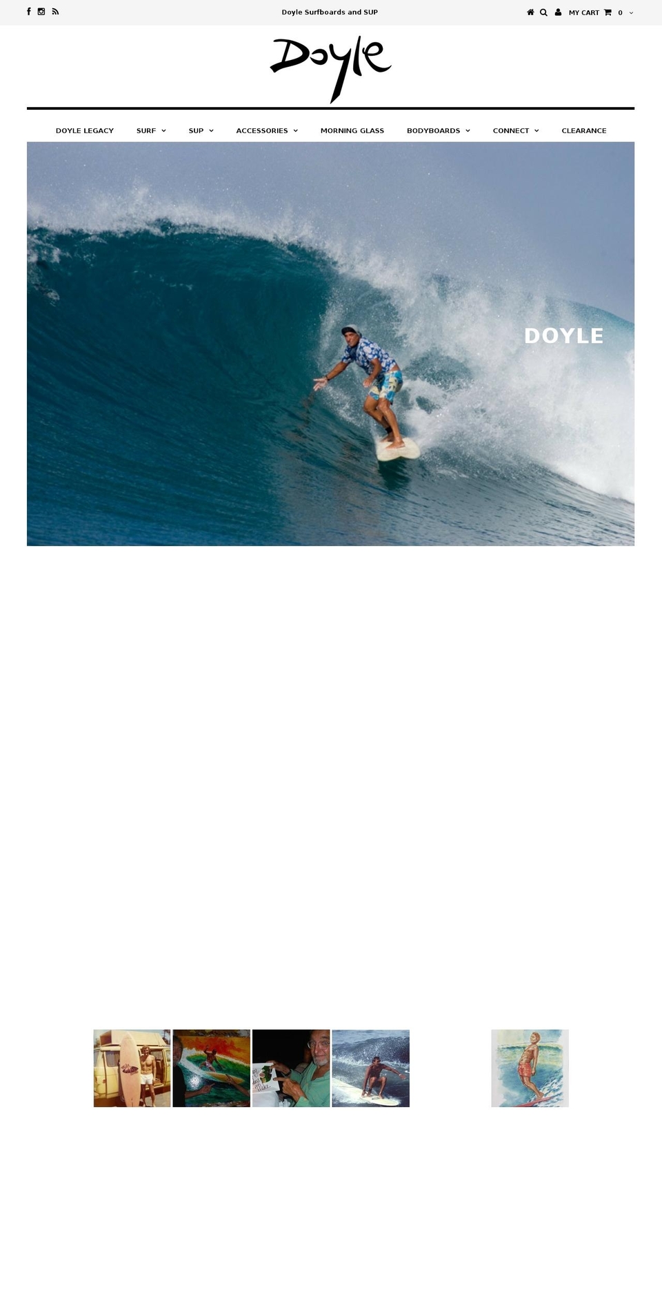 doylesurfboards.net shopify website screenshot