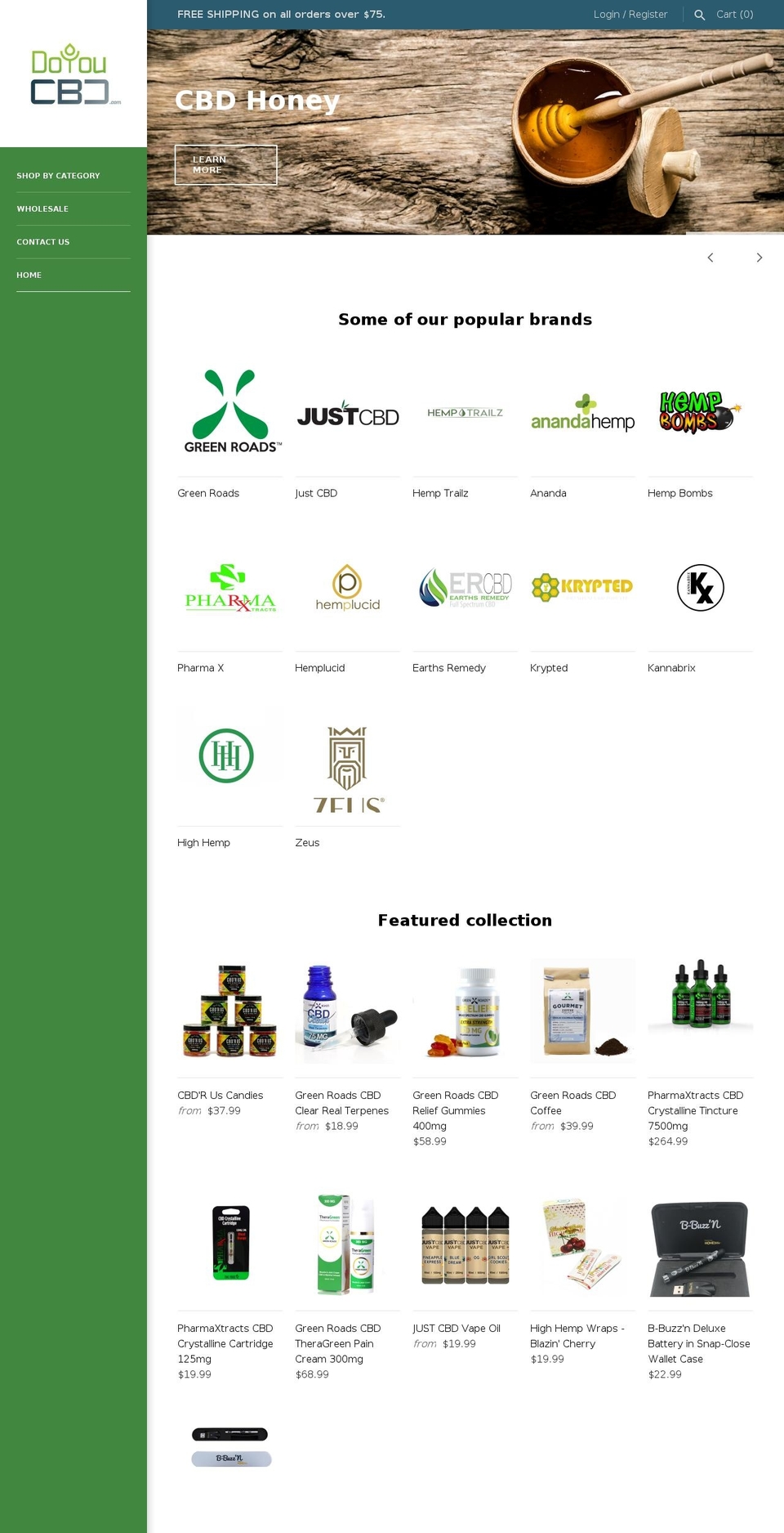 doyoucbd.com — Shopify storefront screenshot