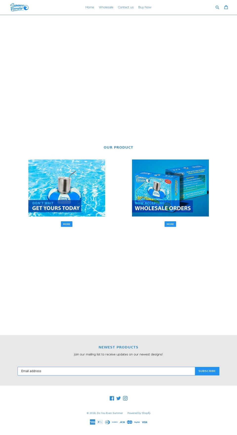 doyouevensummer.com — Shopify storefront screenshot