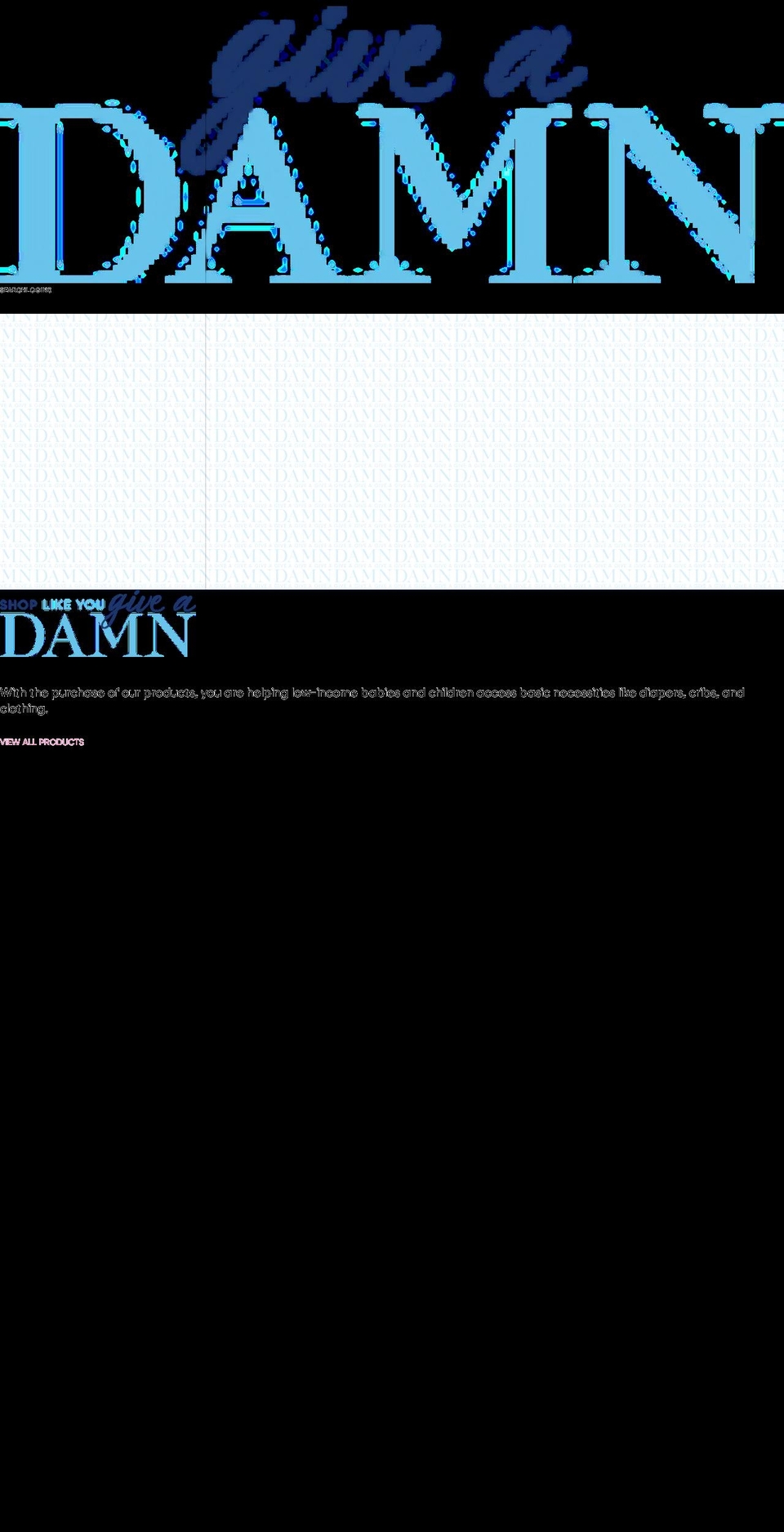 doyougiveadamn.com shopify website screenshot