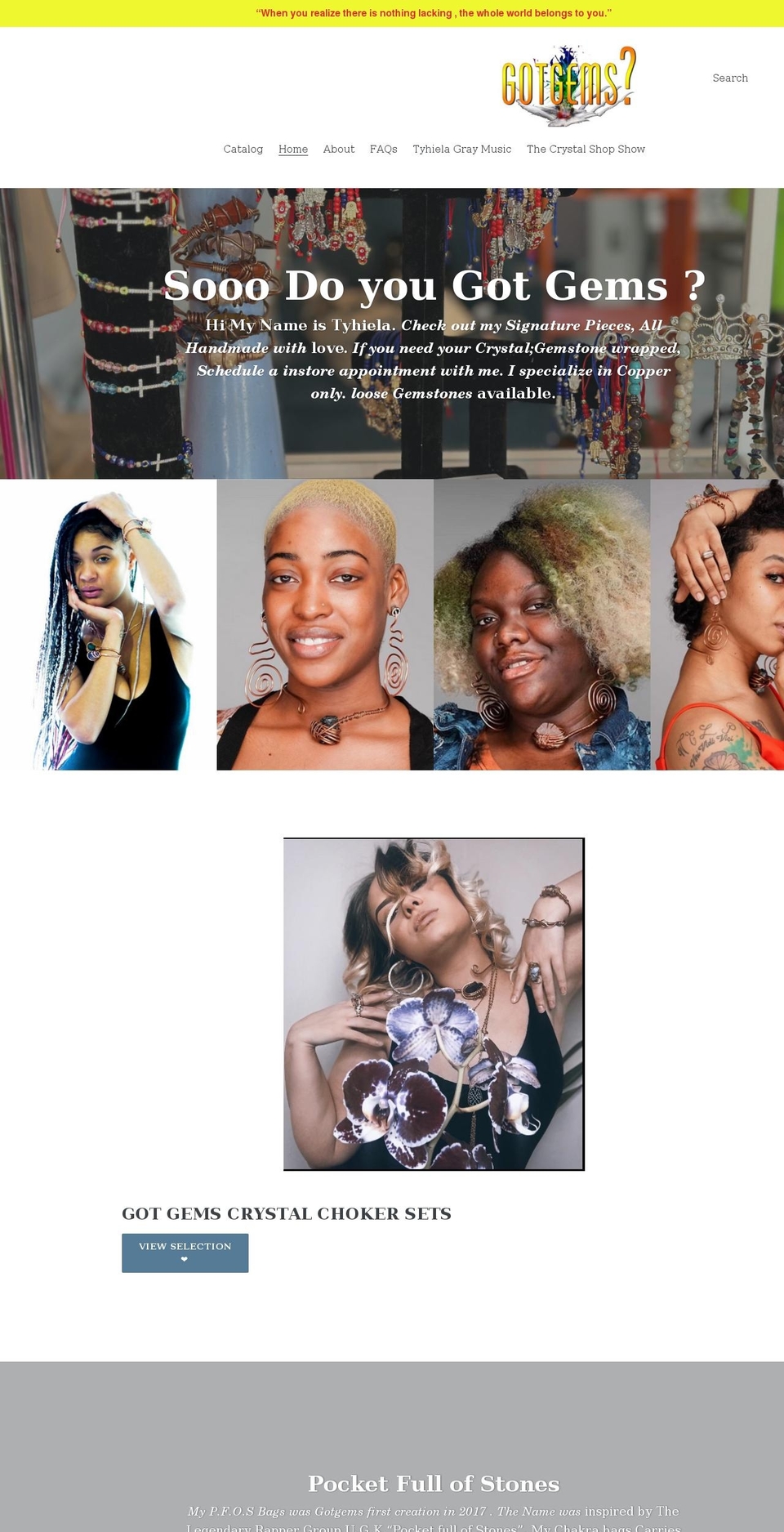 doyougotgems.com shopify website screenshot