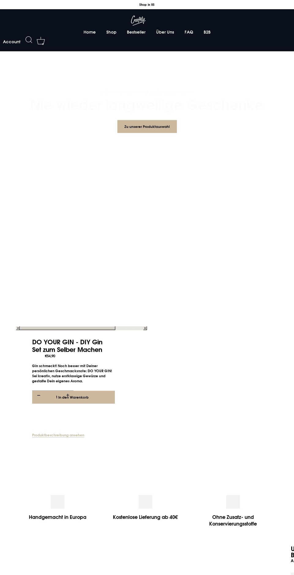 doyourgin.com shopify website screenshot