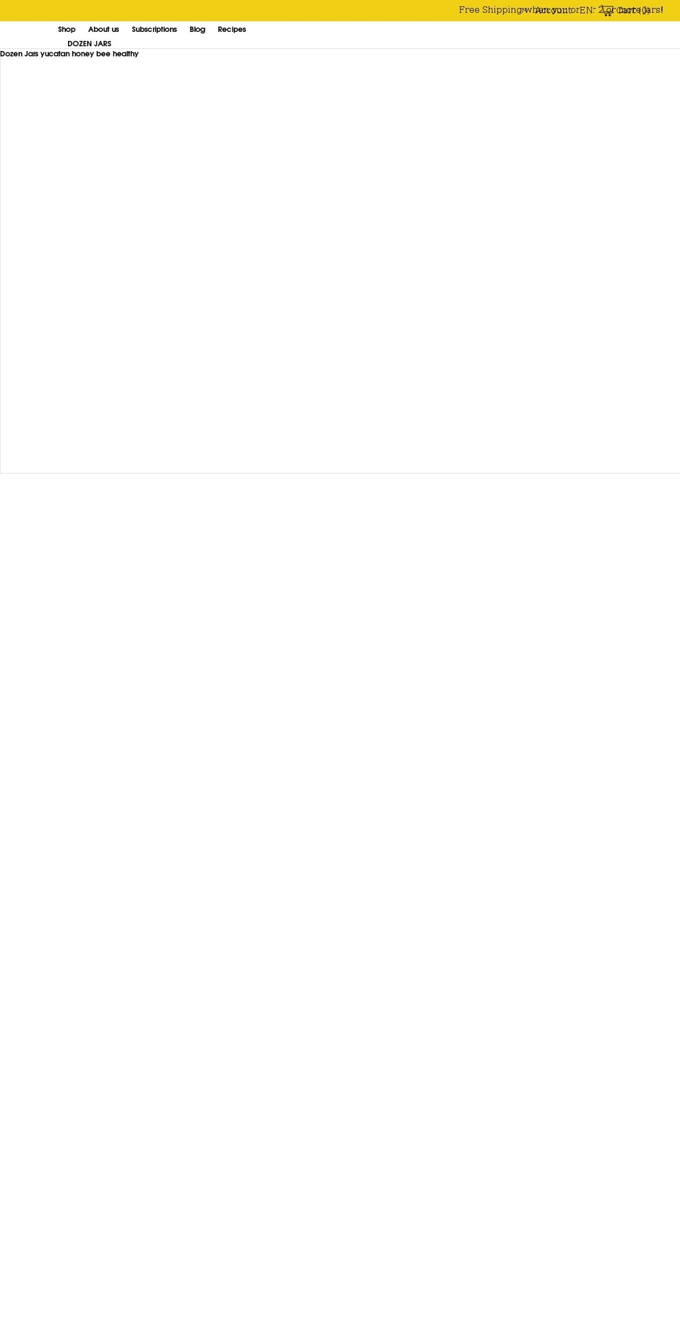 dozenjars.com shopify website screenshot