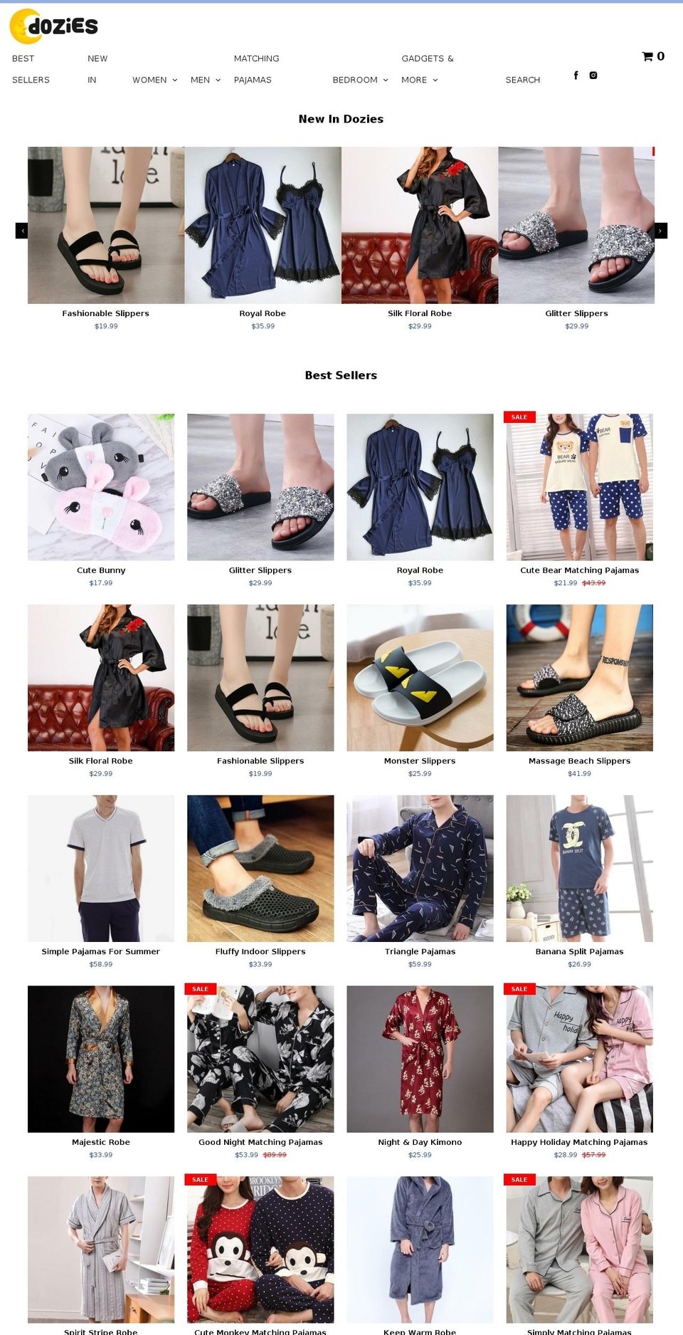 FP Shopify theme site example dozies.com