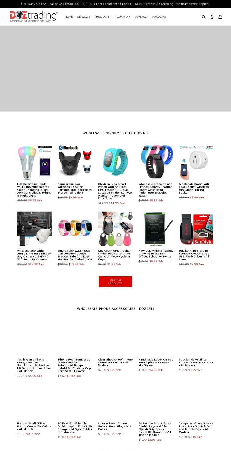 doztv.com shopify website screenshot