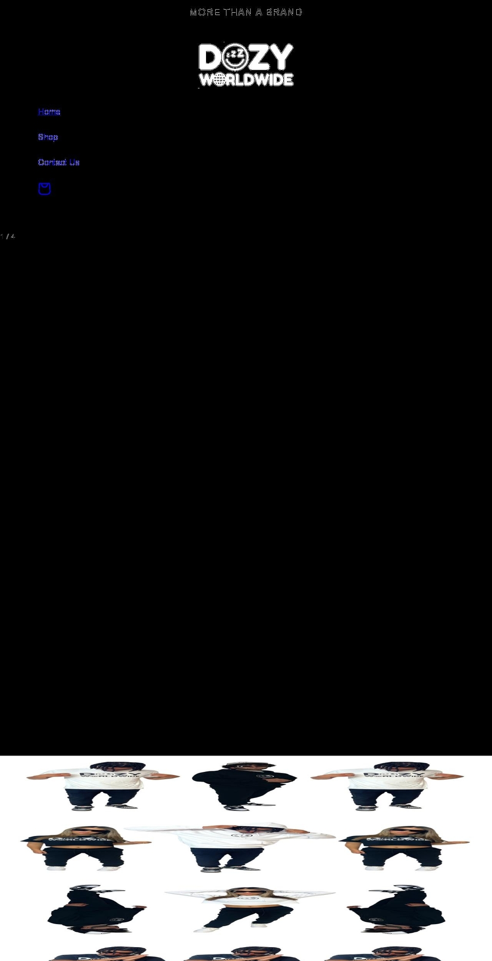 dozyworldwide.com shopify website screenshot