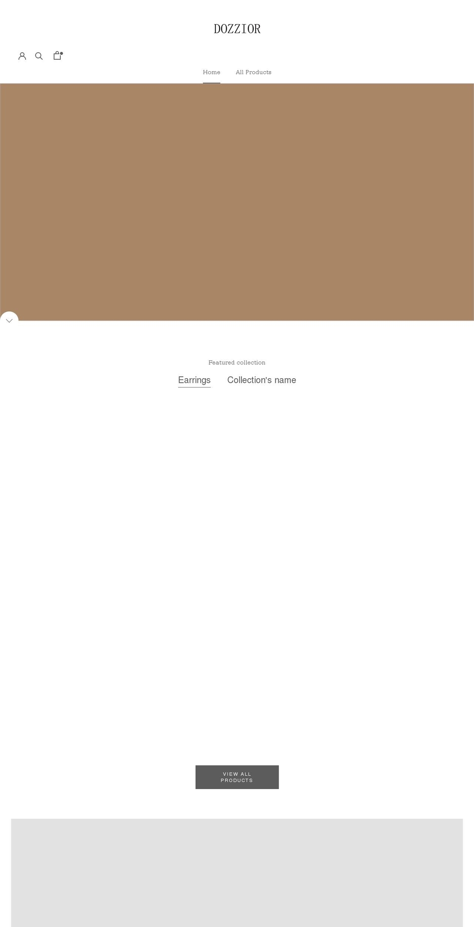 dozzior.com shopify website screenshot