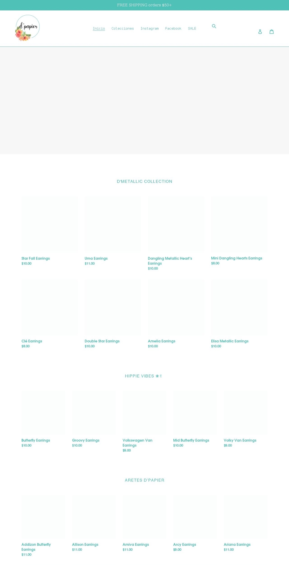 dpapierpr.com shopify website screenshot