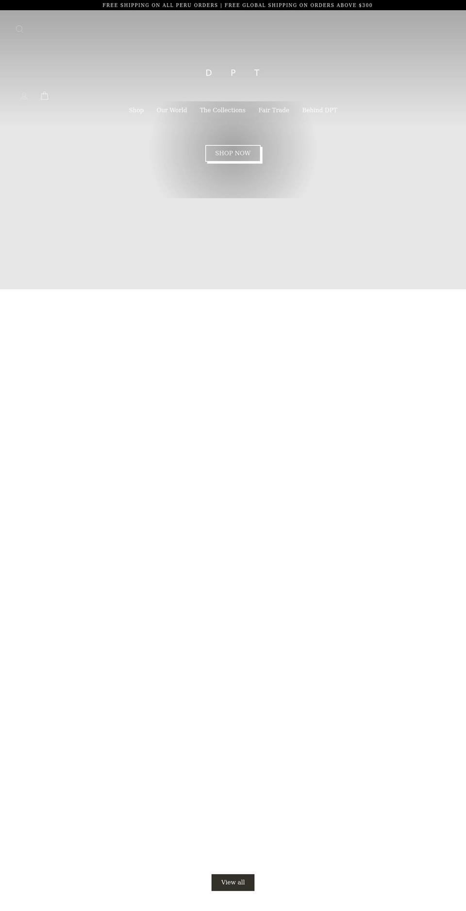 dperutextil.com shopify website screenshot