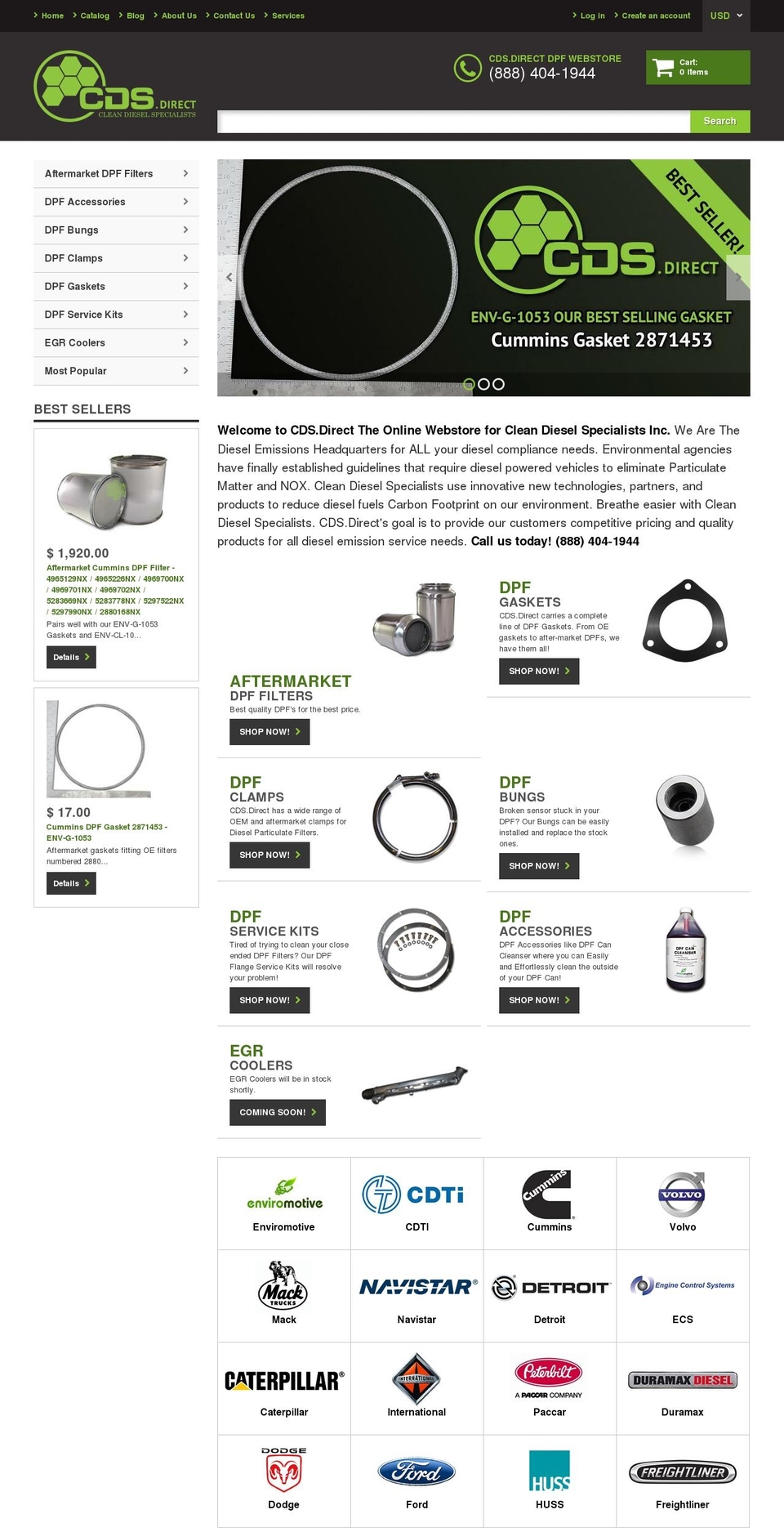 cds-theme Shopify theme site example dpf.equipment