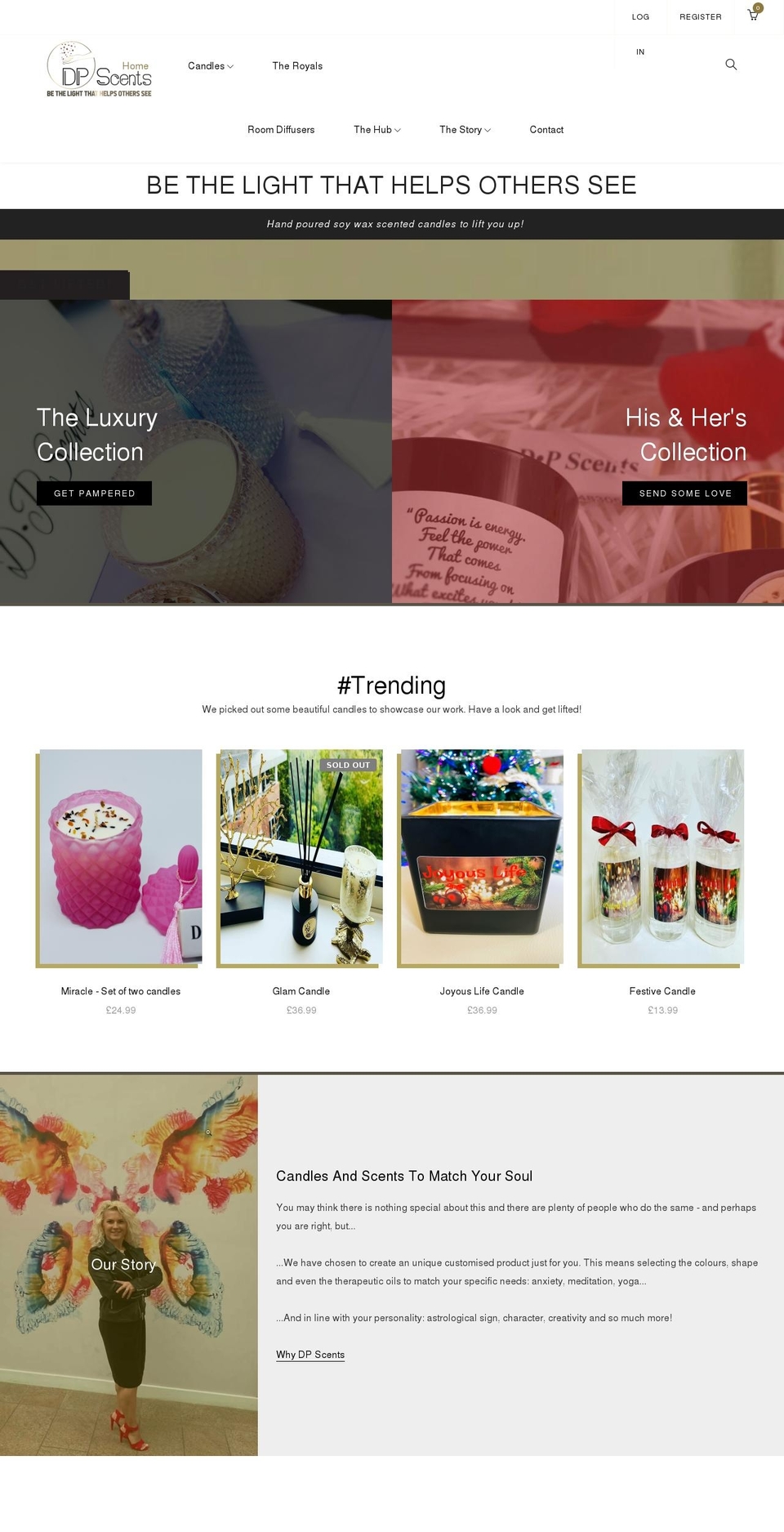dpscents.co.uk shopify website screenshot