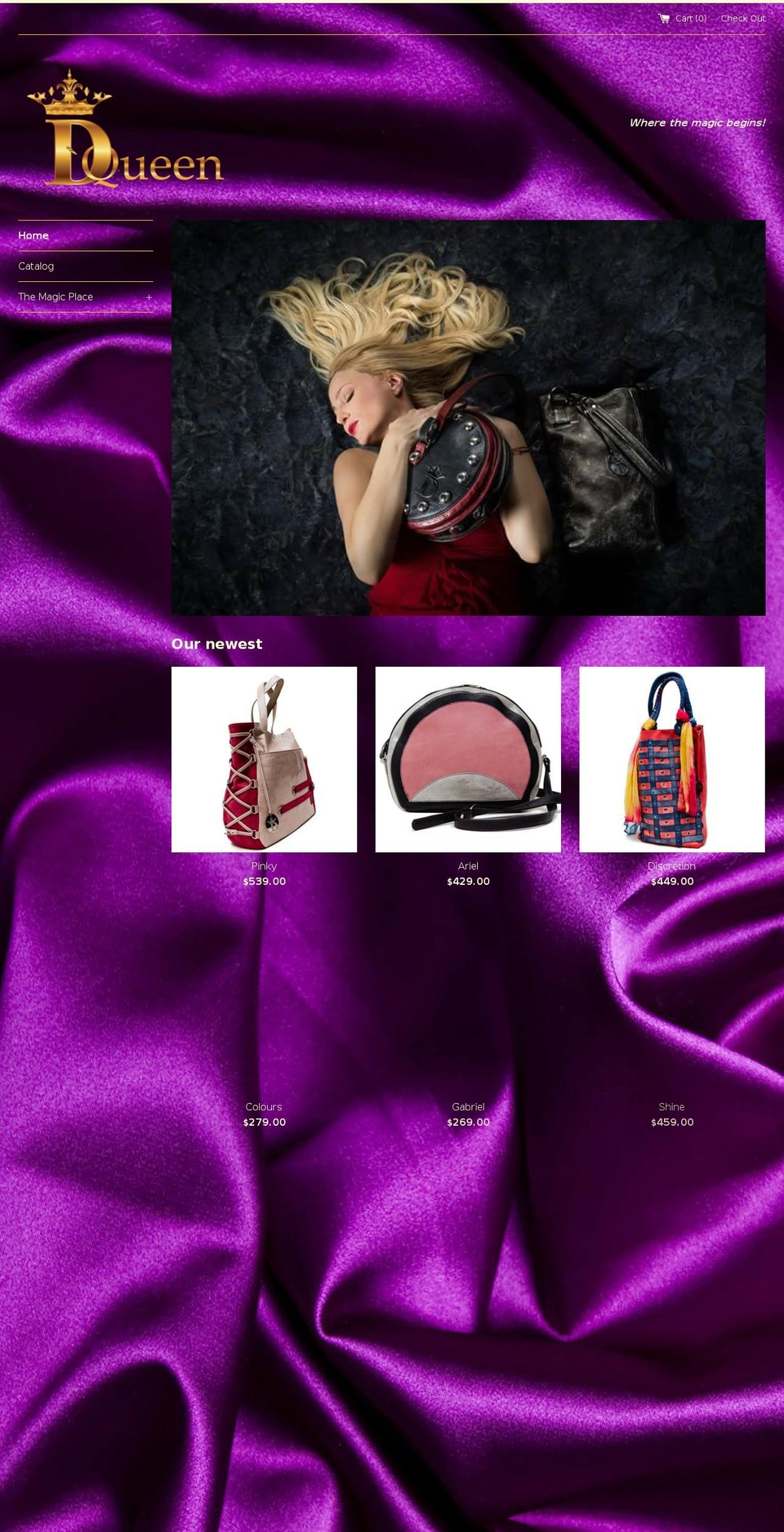 dqueenstore.com — Shopify storefront screenshot
