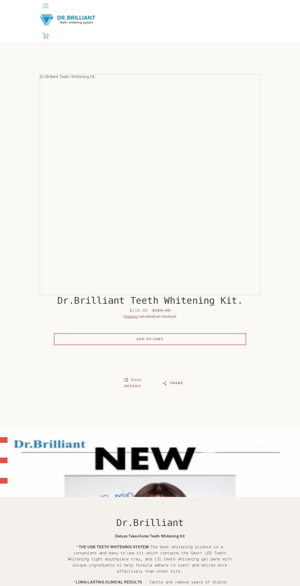 dr-brilliant.com shopify website screenshot