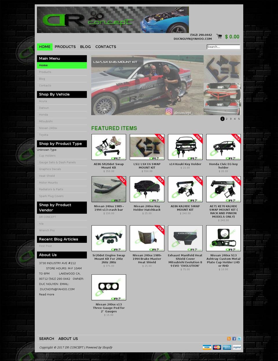 dr-concepts.com shopify website screenshot