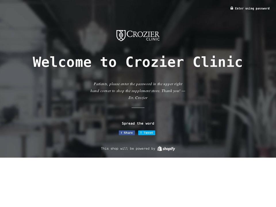 dr-gordon-crozier.myshopify.com shopify website screenshot