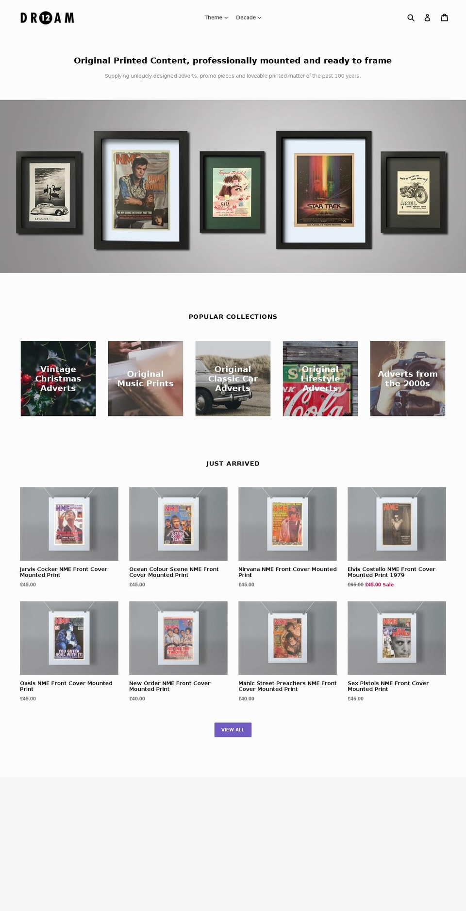 dr12am.com — Shopify storefront screenshot